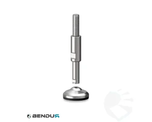 Stelvoet hygi&euml;nisch met overgoten voet basis - &Oslash;60 + ar