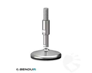 Stelvoet hygi&euml;nisch met overgoten voet basis - &Oslash;125 + ar