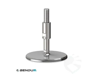 Stelvoet hygi&euml;nisch met machinaal bewerkte voet basis - &Oslash;150