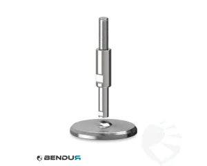 Stelvoet hygi&euml;nisch met machinaal bewerkte voet basis - &Oslash;105