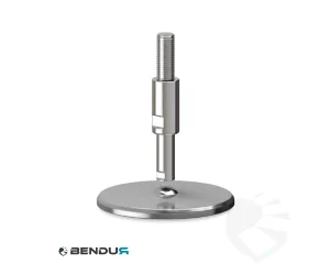 Stelvoet hygi&euml;nisch met machinaal bewerkte voet basis - &Oslash;150