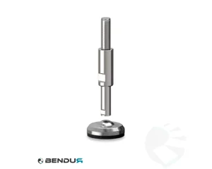 Stelvoet hygi&euml;nisch met machinaal bewerkte voet basis - &Oslash;60 + ar