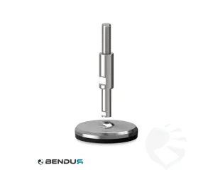 Stelvoet hygi&euml;nisch met machinaal bewerkte voet basis - &Oslash;105 + ar