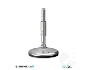 Stelvoet hygi&euml;nisch gecertificeerd met overgoten zd voet basis - &Oslash;125 + ar