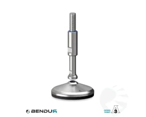 Stelvoet hygi&euml;nisch gecertificeerd met overgoten zd voet basis - &Oslash;105 + ar