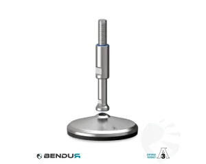 Stelvoet hygi&euml;nisch gecertificeerd met overgoten zd voet basis - &Oslash;125 + ar