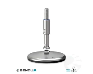 Stelvoet hygi&euml;nisch gecertificeerd met overgoten zd voet basis - &Oslash;150 + ar