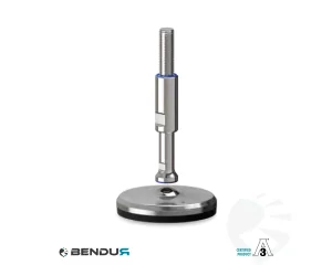 Stelvoet hygi&euml;nisch gecertificeerd met machinaal bewerkte zd voet basis - &Oslash;105 + ar