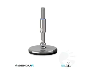 Stelvoet hygi&euml;nisch gecertificeerd met machinaal bewerkte zd voet basis - &Oslash;125 + ar