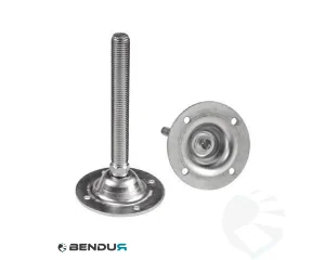 Stelvoet met gestanste voet basis & vz spindel met volledig schroefdraad - &Oslash;123.5