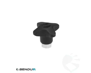 Kunststof ster knop &Oslash;50 h=40