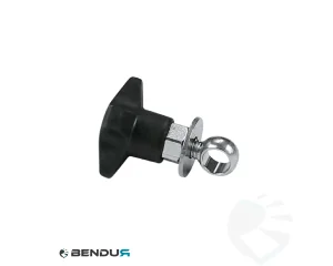 Kunststof ster knop &Oslash;50 h=40 met oogbout