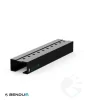 Aluminium telescoopprofiel zwart | 58,5x35 - L=250