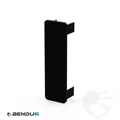 Side guard profile end cap | 100x30 mm - black
