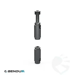 Automatic kopse verbinderset ISB &ndash; sleuf 8 | 40-serie &ndash; M6x50