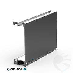 Aluminium rollenbaan zijprofiel | 40x126