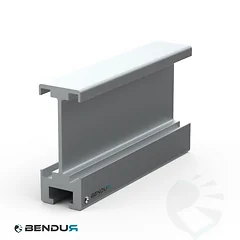 Aluminium guide profile  h=57.5 used for double sided guide - l=3m