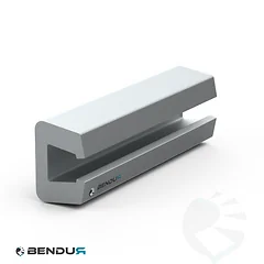Aluminium profile for neck guide profile rail type A | 17x12