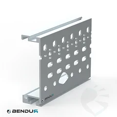Aluminium roller conveyor side profile | 40x126 - Hole pattern 30 - Anodized
