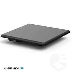 Plastic cover cap for BSB profile - slot 10 | 80x80