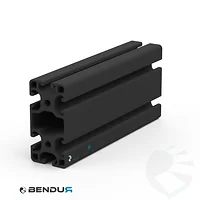 Aluminium profile slot 8 | 80x40L - ISB - Black