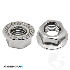 HEXAGON FLANGE NUT WITH SERRATION