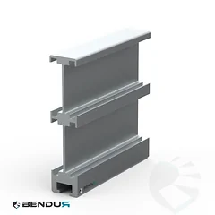 Aluminium guide profile  h=103.5 used for double sided guide - l=3m
