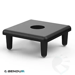 Plastic cover cap for BSB profile with hole Ø8.5 - slot 8 | 30x30