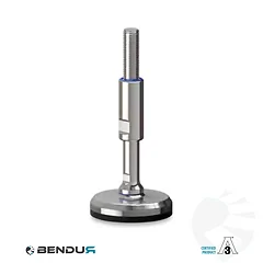 Leveling foot hygienic certified with machine sd baseplate - &Oslash;80 + ar