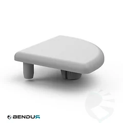 Kunststof afdekkap voor BSB profiel - sleuf 10 | 40x40 R33.3 - 90°